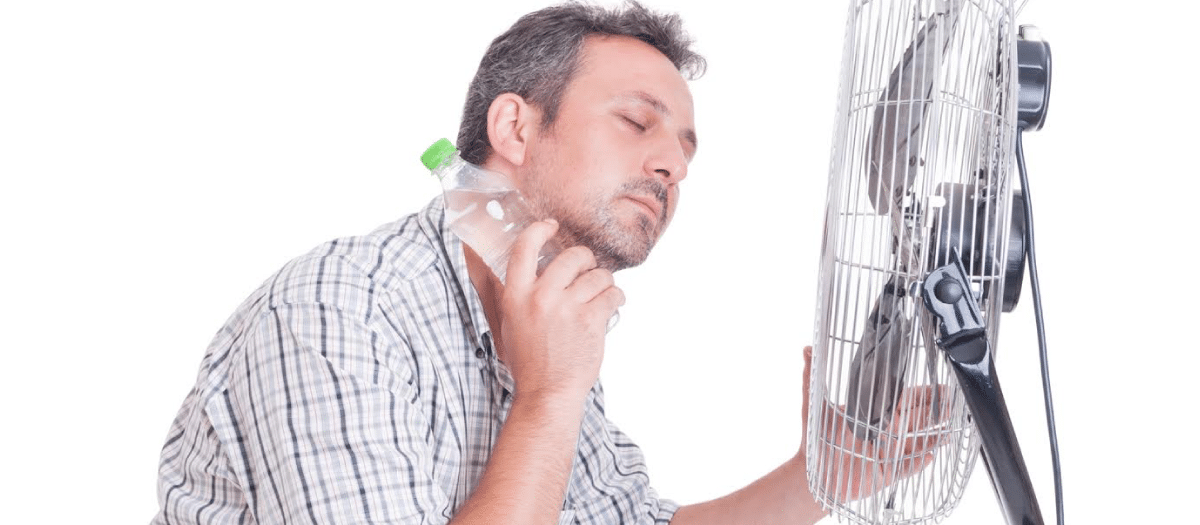 air conditioner blowing hot air
