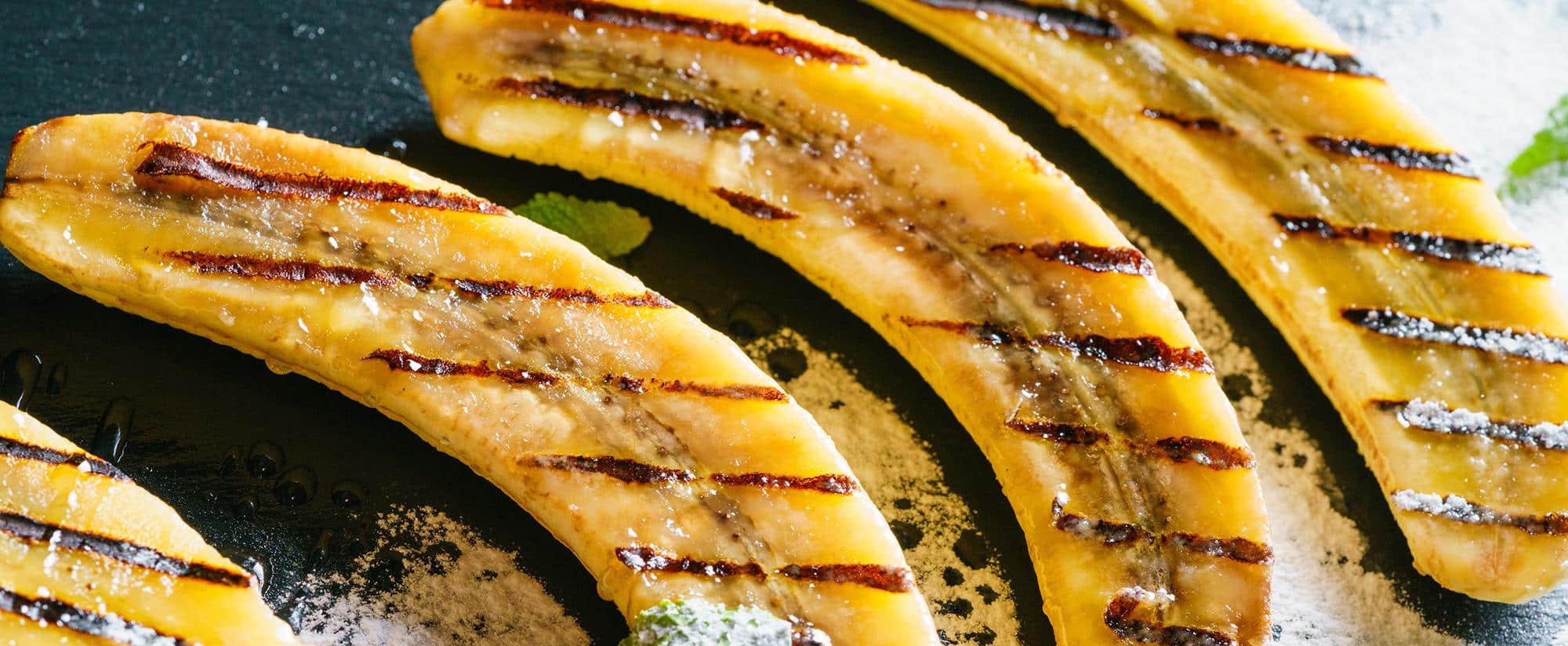 grilled banana split