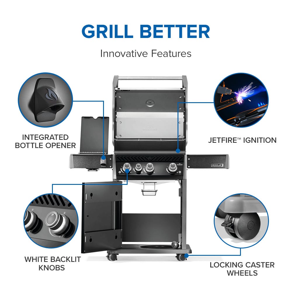 Napoleon Rogue® PRO 425 Natural Gas Grill Black
