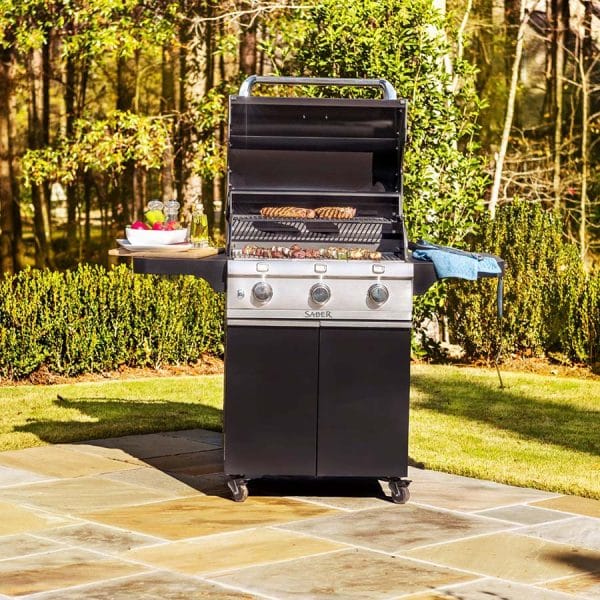 Saber Deluxe Black 3-Burner Gas Grill - Image 2