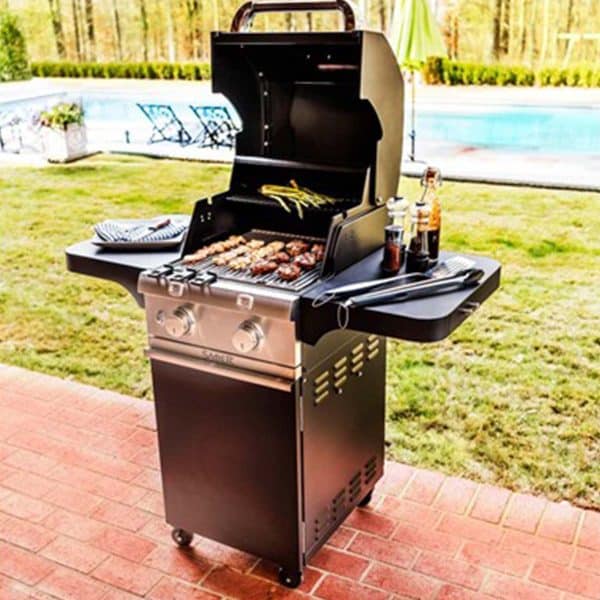 Saber Deluxe Black 2-Burner Gas Grill - Image 2