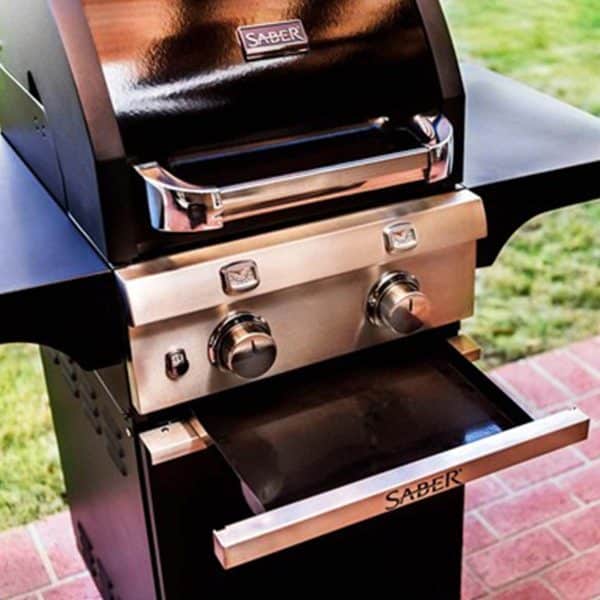 Saber Deluxe Black 2-Burner Gas Grill - Image 4