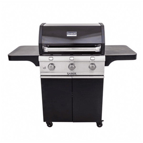 Saber Deluxe Black 3-Burner Gas Grill