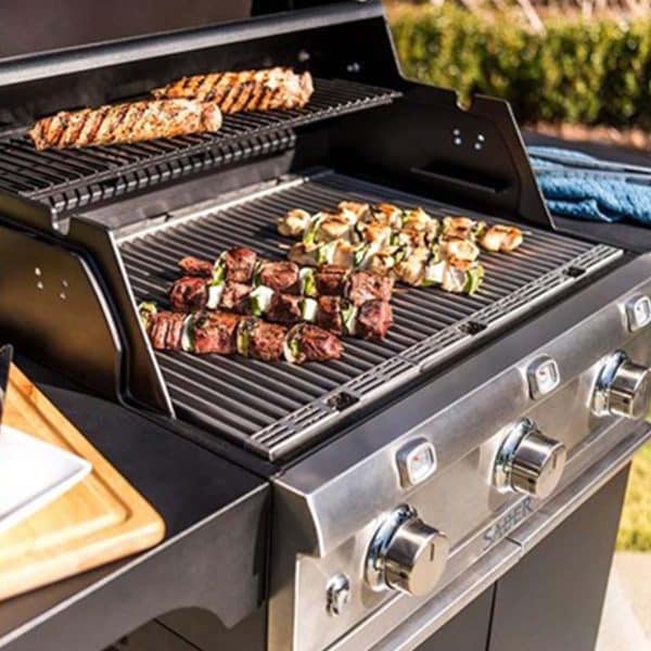 Saber Deluxe Black 3-Burner Gas Grill - Image 3