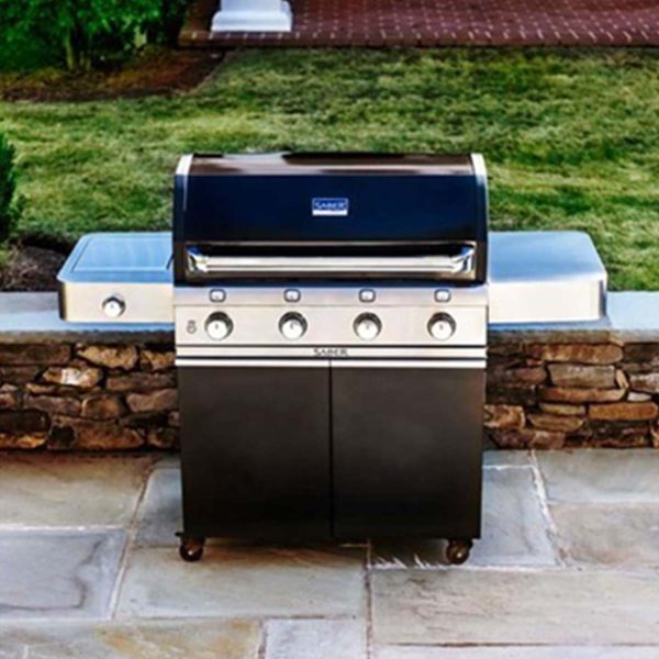 Saber Deluxe Black 4-Burner Gas Grill - Image 3