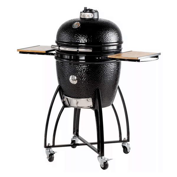 Saffire Large Ceramic Grill and Smoker (Onyx Black)