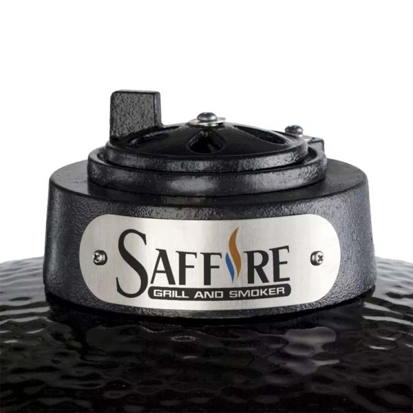Saffire Large Ceramic Grill and Smoker (Onyx Black) - Image 2