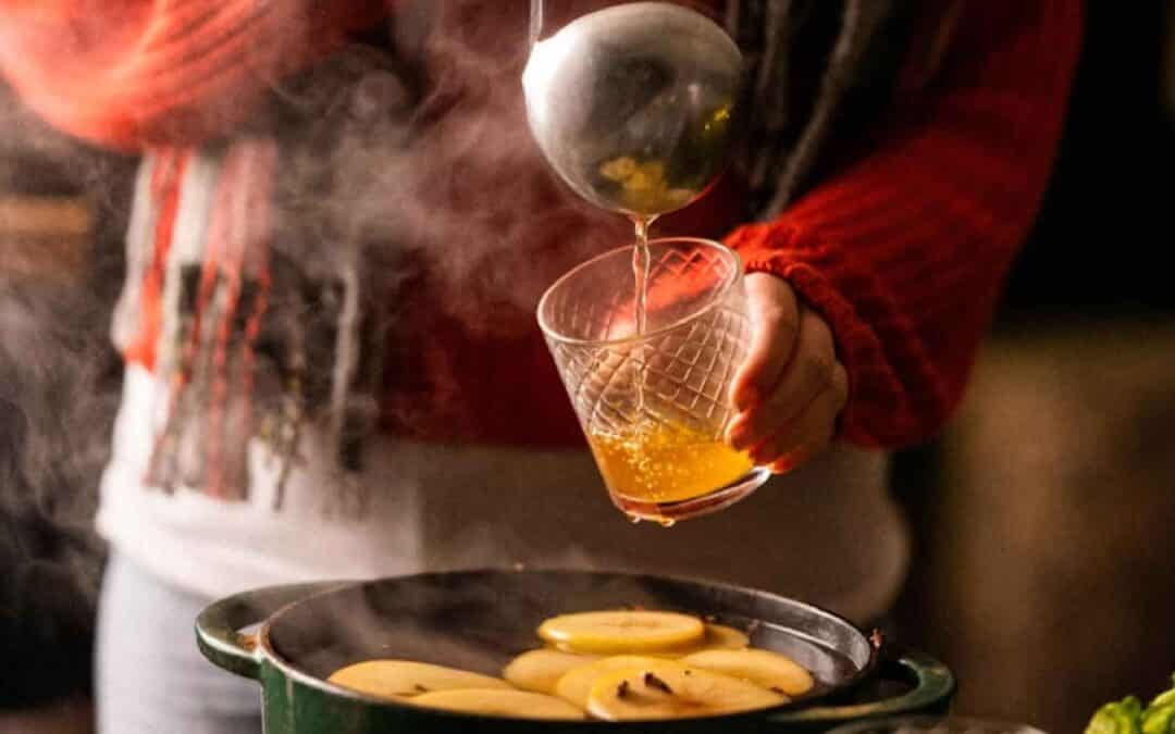 Mulled Cider on the Big Green Egg