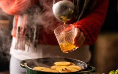 Mulled Cider on the Big Green Egg