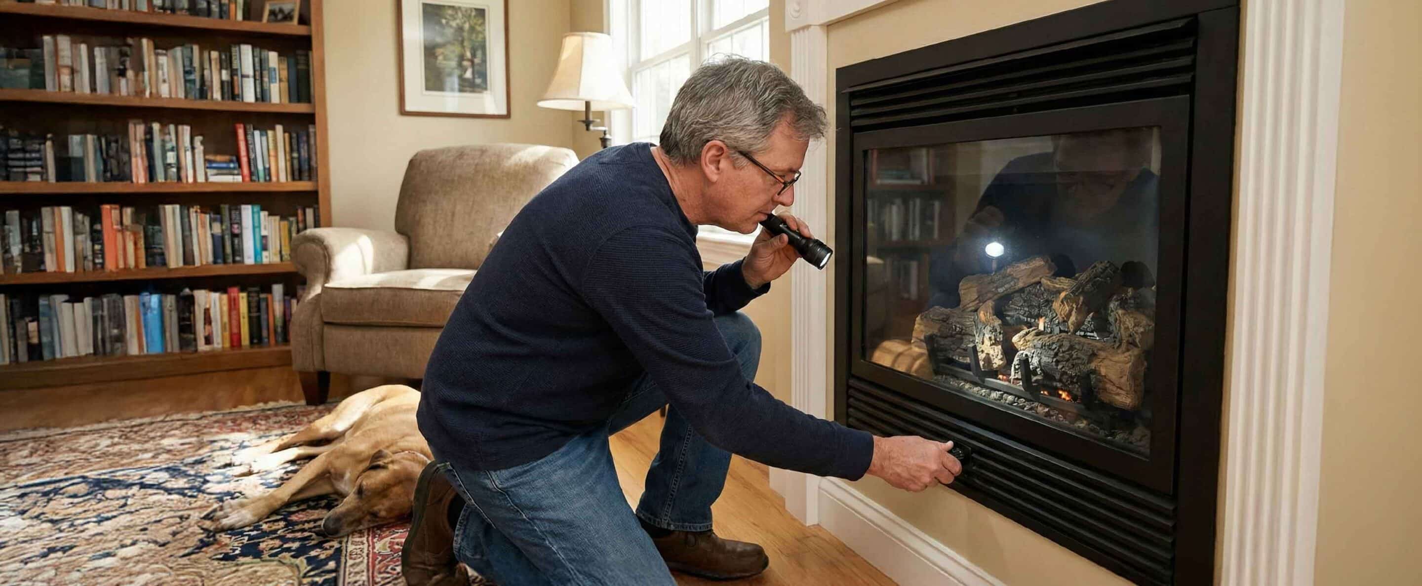 Gas Fireplace turns on then shuts off